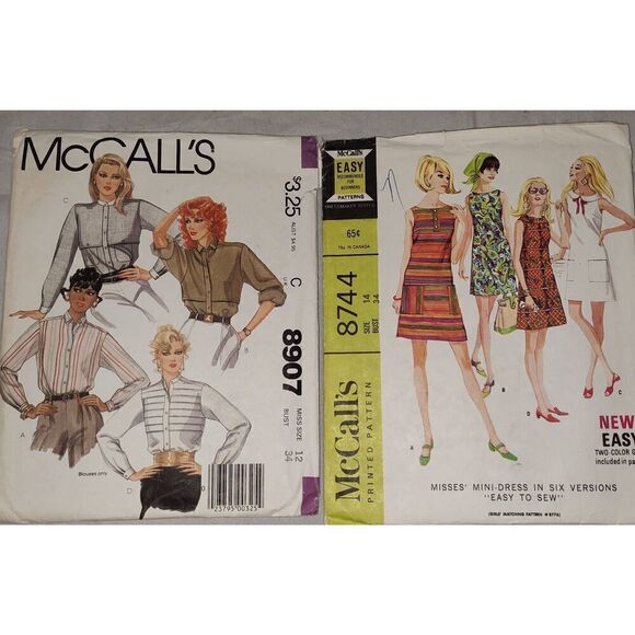 McCall's Sewing patterns (2). Have been cut work wear career wear - Picture 1 of 3